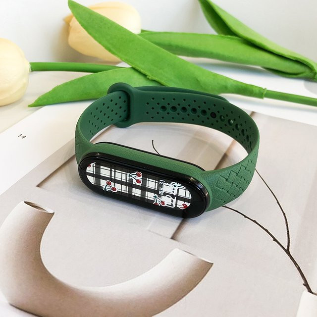 JBAILI Uhrenarmband Silikon, Woven Pattern, Bunt, Unisex - Bild 1