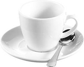 Esmeyer Bistro Espressotassen-Set aus Porzellan mit Untertassen, Weiß, 6 Stück, 0,1 l pro Tasse, Höhe: 5,8 cm - Bild 2