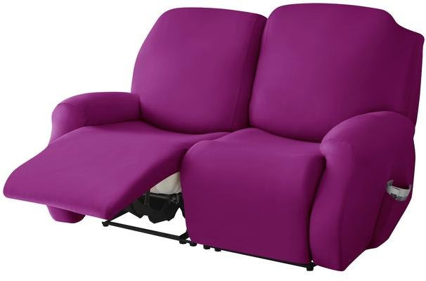 Anti-Rutsch Sesselbezug von Your Warm Home in Lila, strapazierfähiger Polyester-Baumwoll-Stoff mit geteiltem Design für Sessel und Lazy Boy - Bild 1