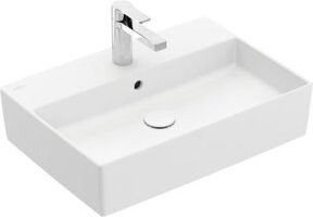 Villeroy & Boch Aufsatzwaschtisch Memento 2.0 aus Keramik mit Hahnloch und Überlauf in White, B/T: 60 x 42 cm - Bild 1