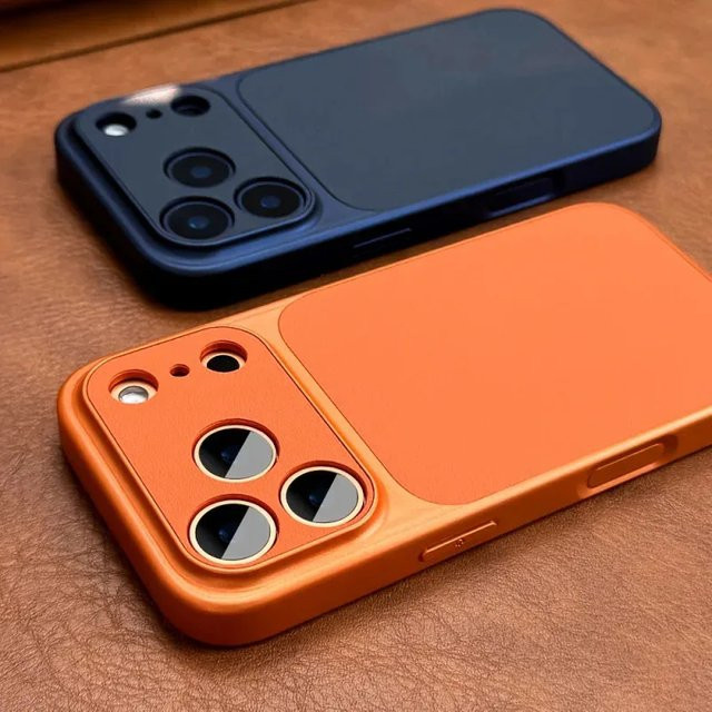 Retro Handyhülle für Apple iPhone 17 Pro Max in Orange mit weicher Hartschale - Bild 1