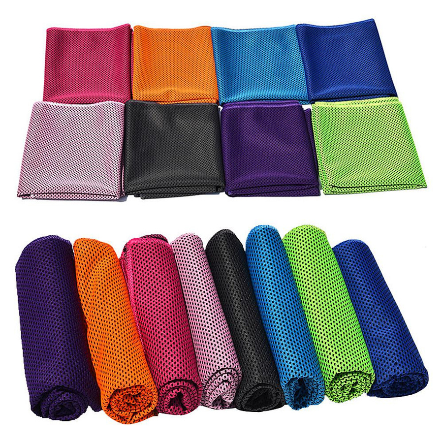 2er-Pack TOMTOP JMS kühlende Reise-Eishandtücher, weich und atmungsaktiv für Sport und Fitness, Black & Green - Bild 7