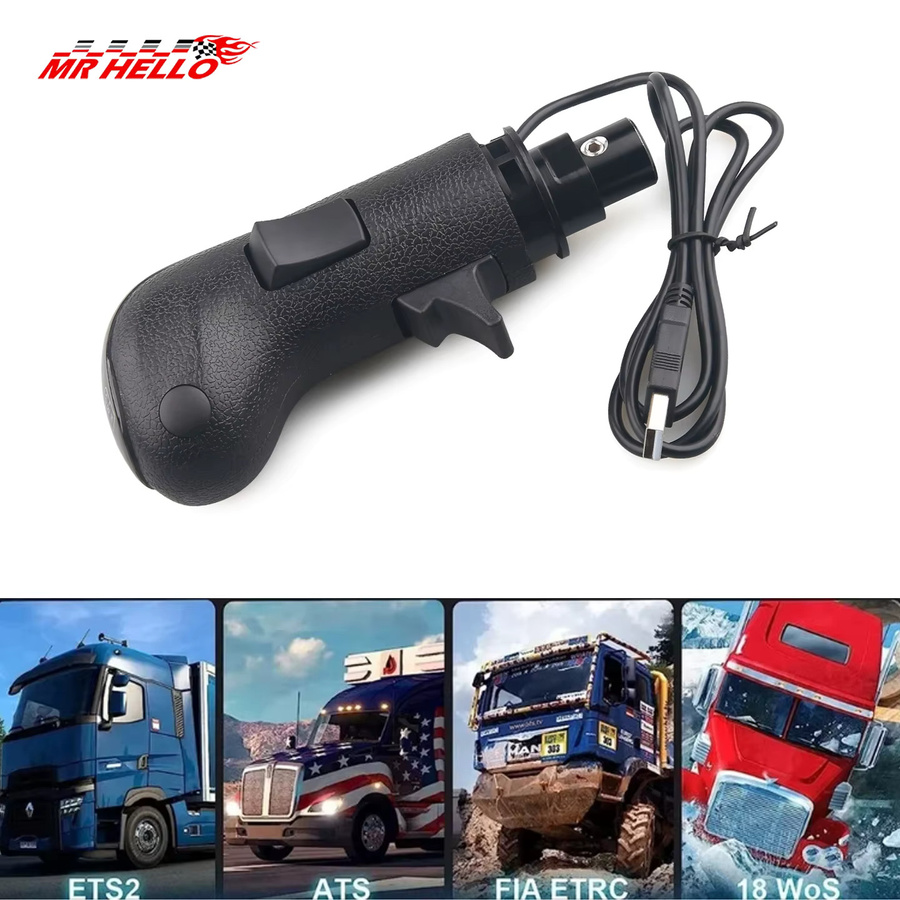 USB-Schaltknauf Simulator für Logitech G923 G29 G27 G25 und TH8A in Schwarz für ETS2 und ATS - Bild 4