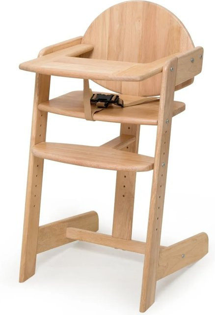 Geuther Hochstuhl Filou Up aus Gummibaumholz in Beige - Bild 1