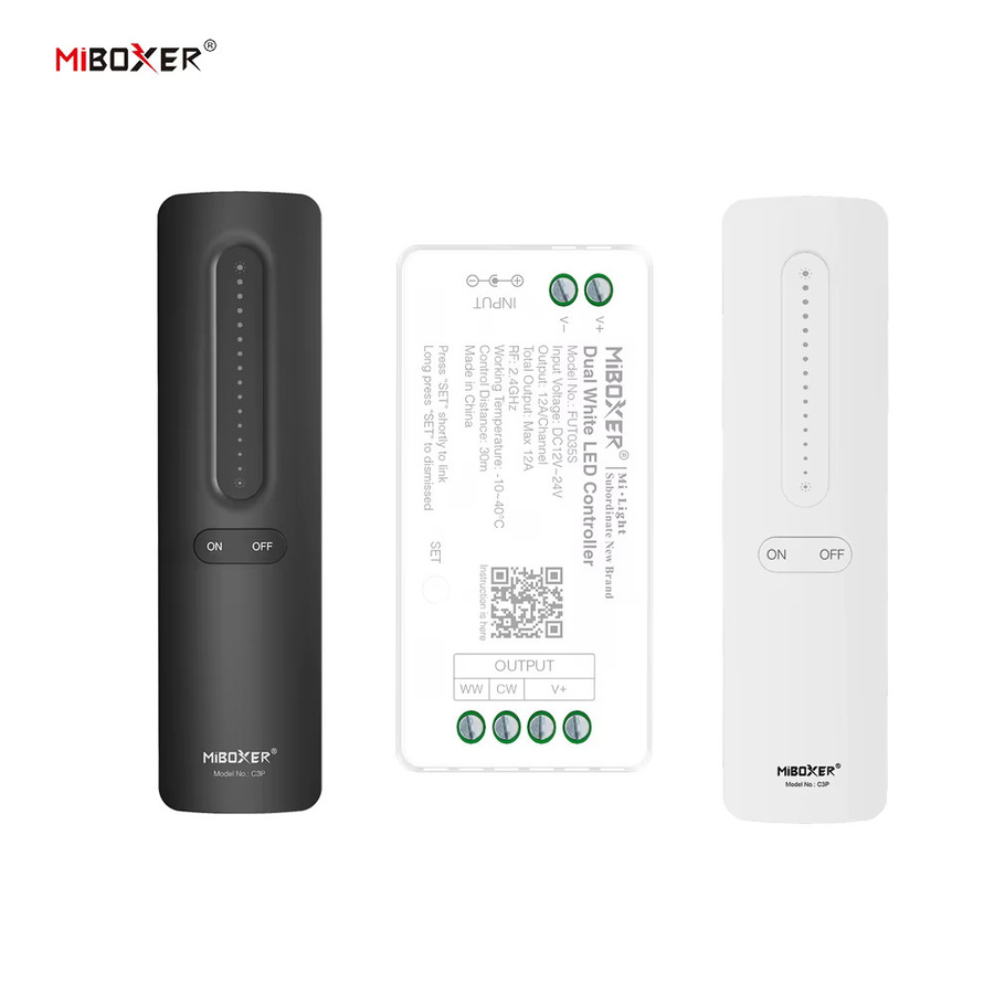 MiBoxer FUT035S+C LED-Controller für CCT COB und LED-Streifenbeleuchtung, 2,4GHz RF Wireless Dual White, 12A pro Kanal, DC12-24V - Bild 2