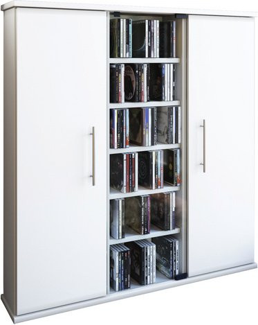 VCM Regal Santo in Weiss aus Holzwerkstoff, B/H/T: 18 x 91,5 x 86 cm - Bild 1