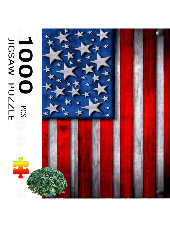 Stern-Spangled Banner Element Papierpuzzle, 1000 Teile, Bunt / Mehrfarbig - Bild 4