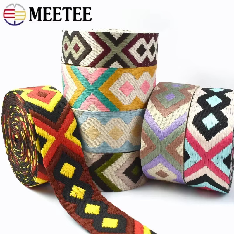 Meetee Jacquard-Gurtband in Multicolour für Rucksäcke, Kleidung und DIY-Projekte - Bild 5