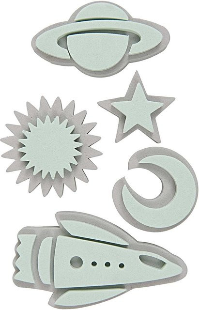 Rico Design Weltall Moosgummistempel Set - Bild 1