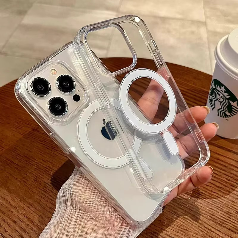 Apple Original Silikon Hülle mit MagSafe für iPhone, transparent - Bild 2