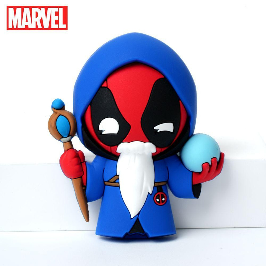 Marvel Deadpool 3D Kühlschrankmagnet Figur aus PVC in Rot, Blau, Weiß und Schwarz - Bild 2