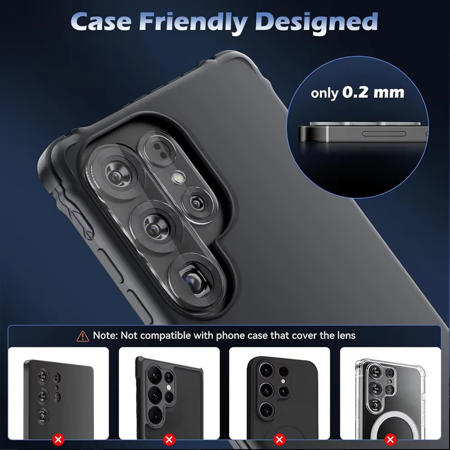 Set aus 1 bis 5 Kameraschutz aus gehärtetem Glas für Samsung Galaxy S26 S25 S24 S23 S22 Ultra Plus, transparente Rückseiten-Objektivabdeckung für HD-Klarheit - Bild 5