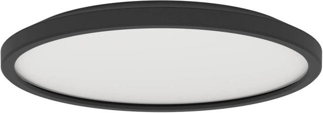 Eglo LED-Deckenleuchte Testara-E in Schwarz mit warmweißem Licht, Höhe: 3 cm, Durchmesser: 30 cm - Bild 1