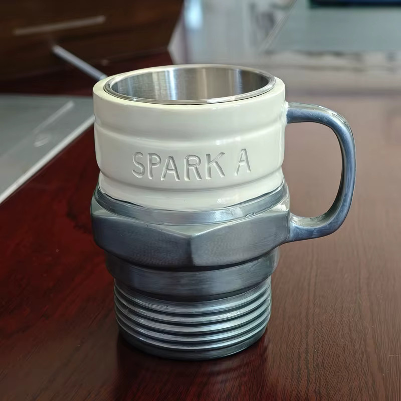 Zündkerzenförmige Kaffeetasse für Mechaniker und Auto-Enthusiasten, hitzebeständiger Becher für Kaffee und Wasser - Bild 4