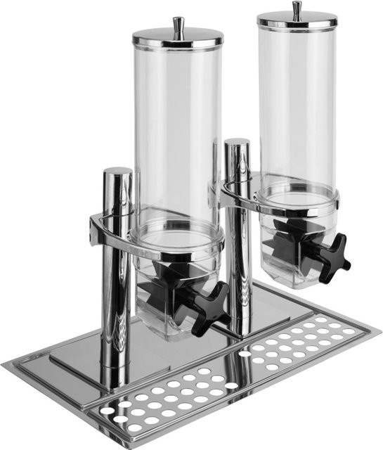 VEGA Müslispender Hamshire doppelt, GN 1/1, 2x 4l, silber, B: 53 cm, T: 32,5 cm, H: 56,2 cm - Bild 1