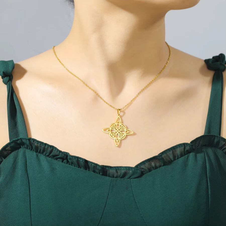 Skyrim Halskette, Triquetra, Edelstahl, Damen - Bild 2