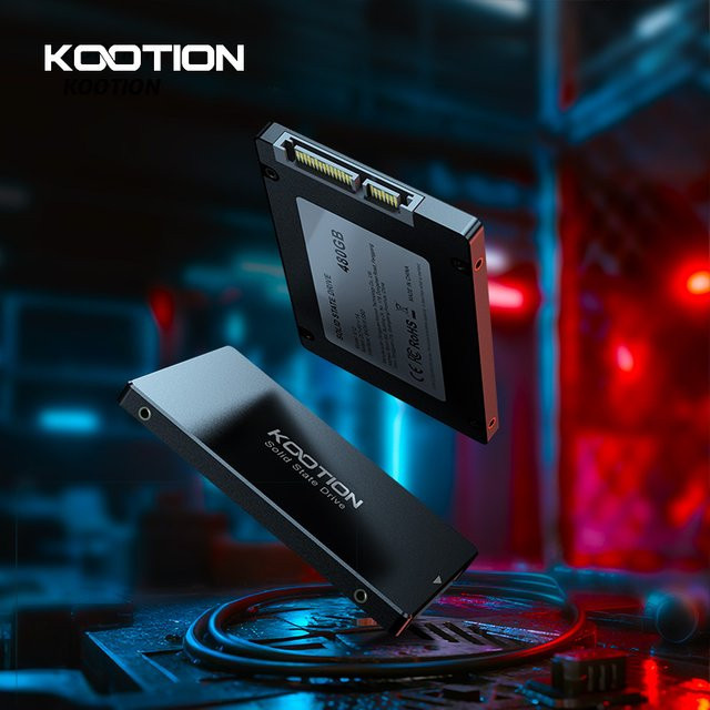 KOOTION SATA 3.0 SSD 2,5 Zoll Interne Solid-State-Disk für Desktop-PC und PS4 in Schwarz - Bild 1