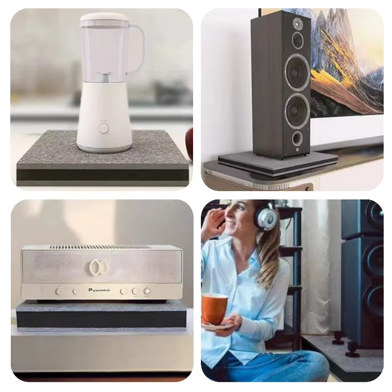 Graue Schallabsorptionsmatte aus 3-Schicht-Schaumstoff mit 5 cm Dicke zur Lärmreduzierung und als Anti-Vibrations-Matte für den Innenraum oder als Klavierunterlage - Bild 6