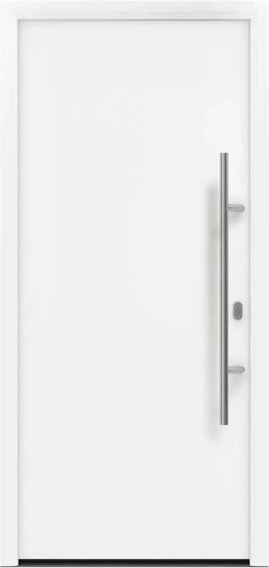 EcoStar Haustür Isopro IP 010 in Verkehrsweiß, B: 110 cm, H: 210 cm, DIN Rechtsausführung - Bild 1