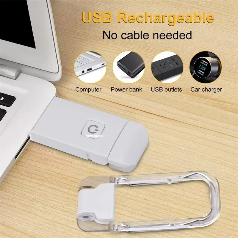 Heinast USB wiederaufladbare Buchleuchte in Weiß mit 3-stufiger Dimmfunktion und Touch-Bedienung - Bild 5