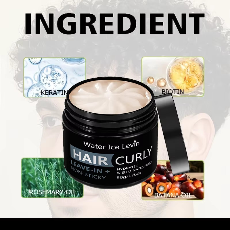 Levin Water Ice Frizz Control Leave-In Conditioner, 50 g, trockenes Haar - Bild 5