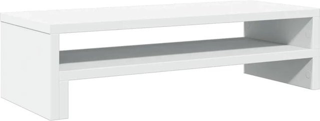 vidaXL Monitorständer aus Holzwerkstoff in Weiß, B/T/H: 54 x 22 x 15 cm - Bild 1