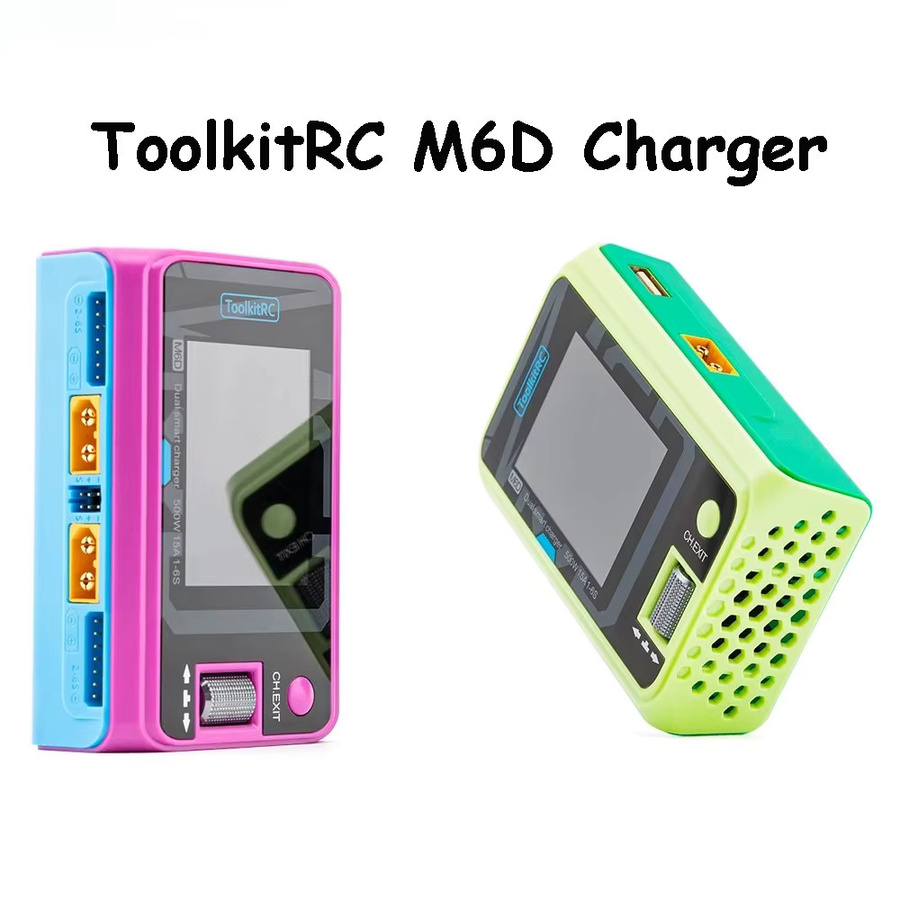 ToolkitRC M6D Limited Edition 500W 15A Dual Smart Ladegerät und Entladegerät in Grün für 1-6S Lipo LiHV Lion NiMh Pb Akkus - Bild 2