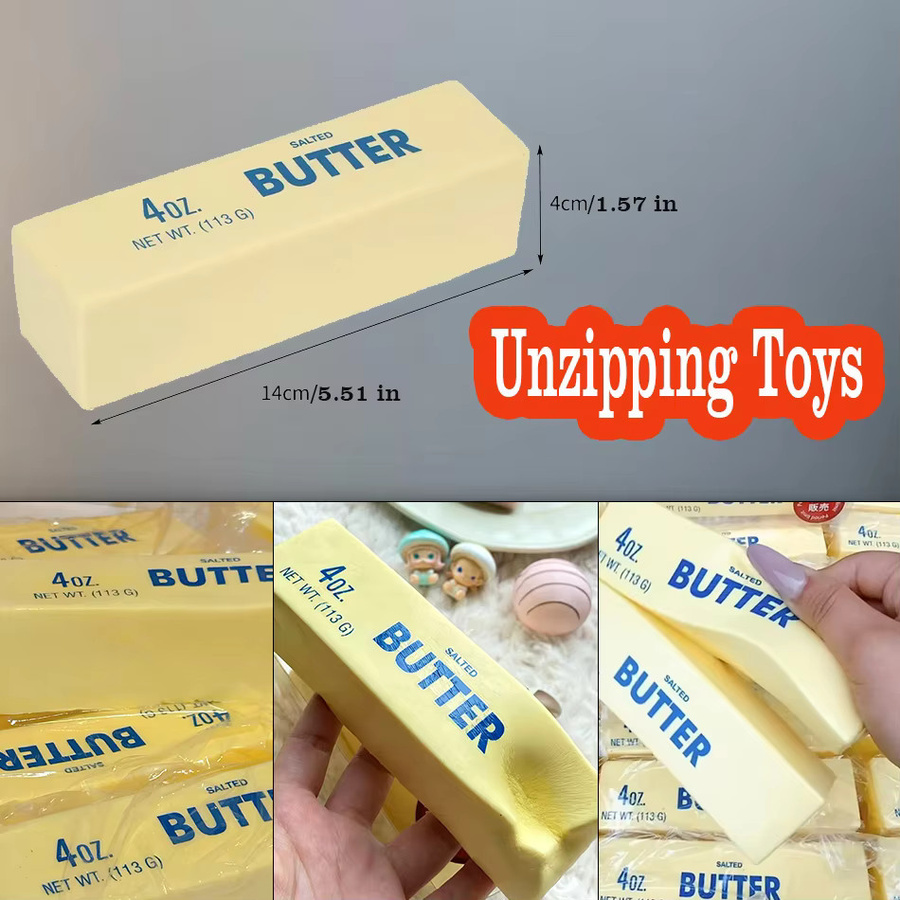 Antistress Butter-Stick, Fidget-Spielzeug, Squishy Käse-Stick - Bild 2