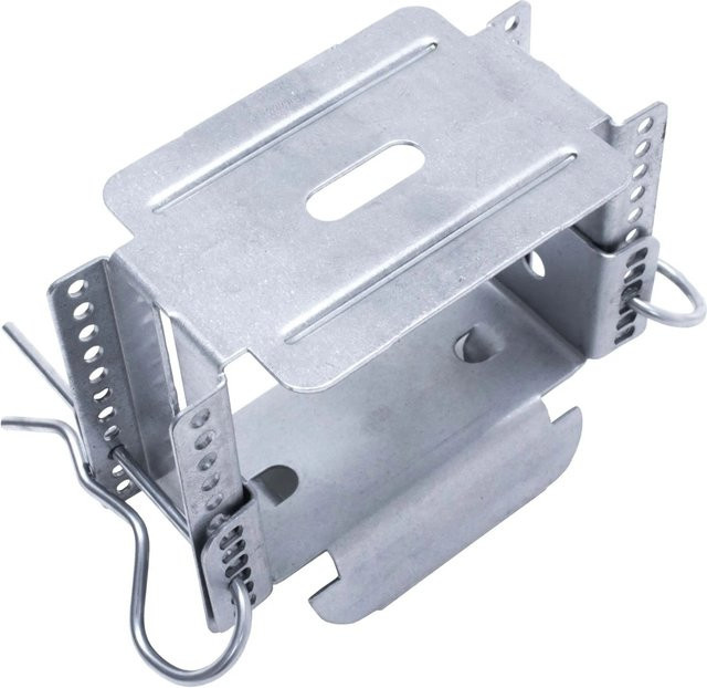 Protektor Justierbarer Direktabhänger für CD Profil 60/27 aus verzinktem Stahl in Silber, Breite: 50 mm, Höhe: 59-108 mm - Bild 1
