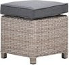 GARDEN IMPRESSIONS Lounge-Hocker Milwaukee aus Aluminium und Rattan in Beige mit Polsterung, B/H: 46 x 48 cm - Bild 1