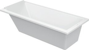 Duravit Rechteck-Badewanne Starck in Weiß, Einbauversion, B/T/H: 170 x 70 x 46 cm - Bild 1