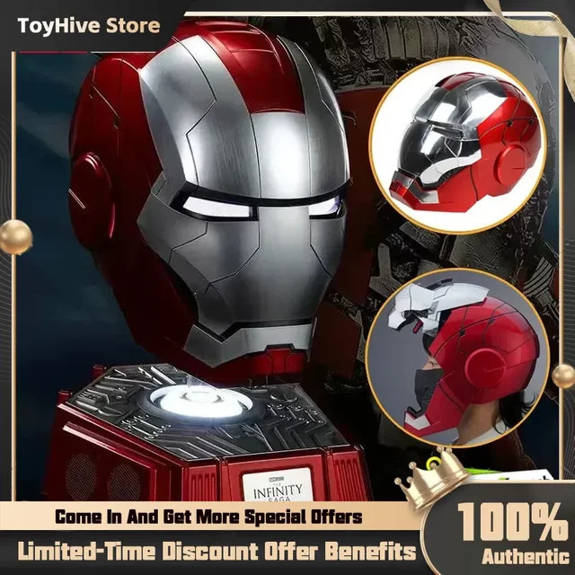 Fondjoy Marvel Iron Man Mk5 Helm, Cosplay, mit LED-Licht - Bild 1