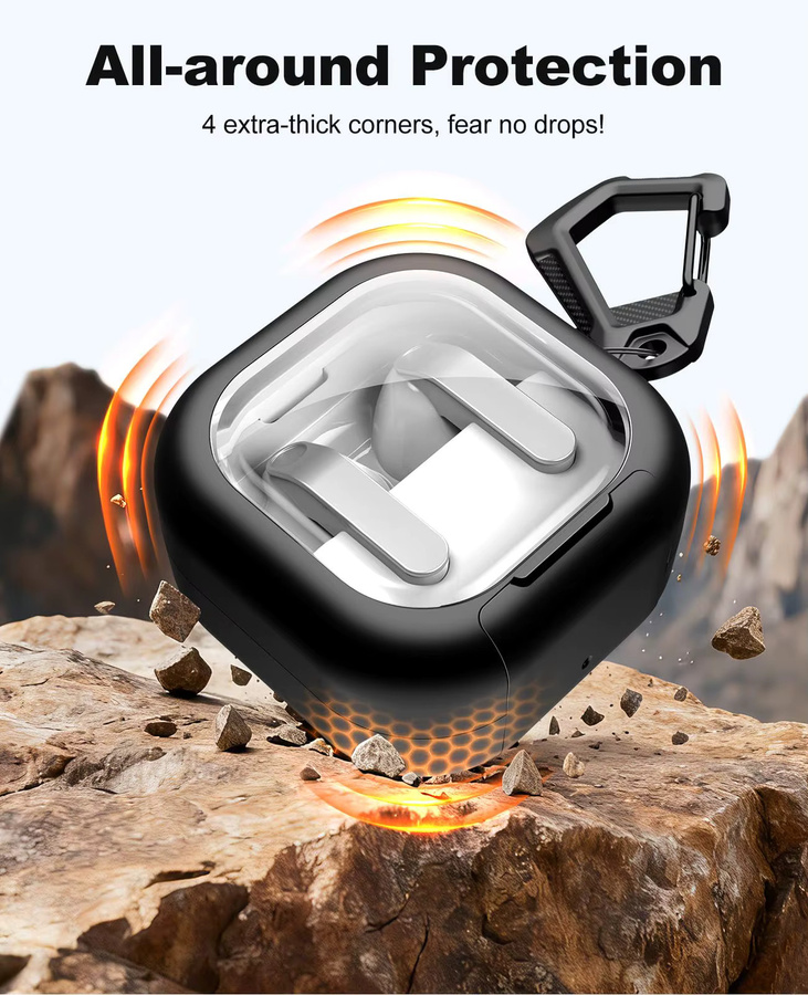 Samsung Schutzhülle für Galaxy Buds4 Pro mit Reinigungsset aus TPU und PC - Bild 4