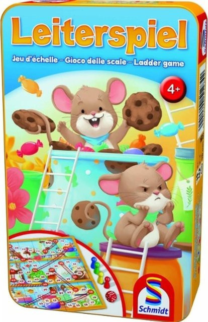 Schmidt Spiele Leiterspiel, Reisespiel in der Metalldose, ab 4 Jahren - Bild 1
