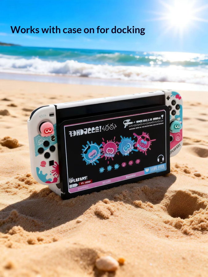 Splatoon Schutzhülle für Nintendo Switch 2 OLED von Bandai, kratzfeste Abdeckung in Multicolour - Bild 4
