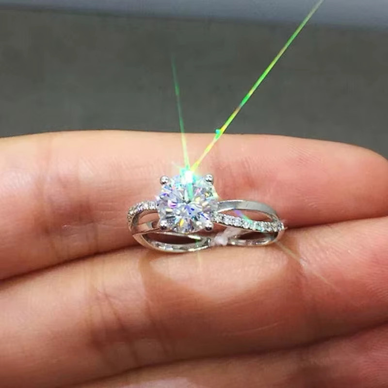 Huitan Ring, Zirkonia, Silber, Damen - Bild 2