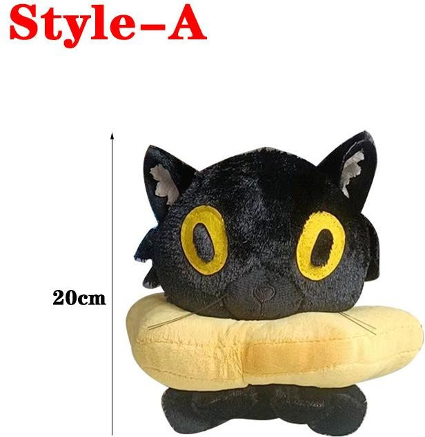 Yiran toy Katze Plüschtier, Schwarz Grau, ab 14 Jahren - Bild 1