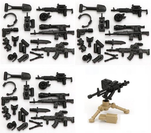 Militärwaffen-Pack Armee-Waffe Mini-Actionfiguren Zubehör, ab 14 Jahren - Bild 1