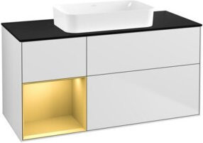 V&B Waschtischunterschrank Finion in Weiß Lack, B/T: 120 x 60 cm - Bild 1
