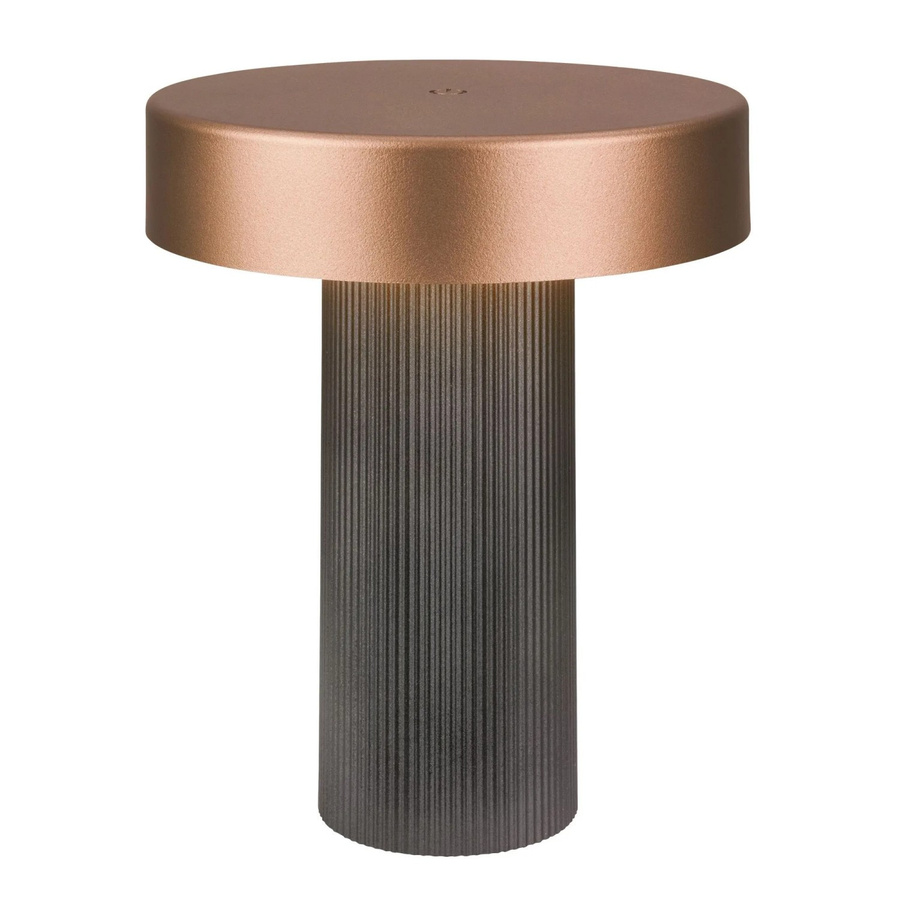 Brilo Akku-Tischleuchte Bito LED dimmbar mit Touch-Funktion in Anthrazit-Bronze Metallic für Garten, Balkon und Terrasse - Bild 2