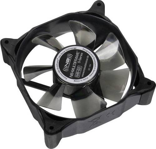 NoiseBlocker Multiframe M8-S2 PC-Gehäuse-Lüfter Schwarz Grau Transparent B: 80 cm, H: 80 cm, T: 80 cm - Bild 1