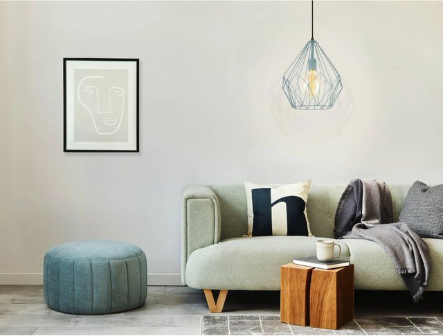 Eglo Hängeleuchte Carlton 1-flammig in Mint, Vintage-Stil, E27, 60 W - Bild 1