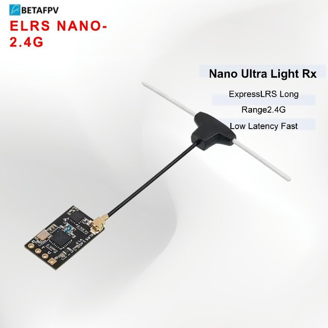 BETAFPV ELRS Nano 2,4GHz ExpressLRS Langstrecken-Empfänger, Schwarz - Bild 1