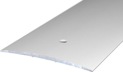 Carl Prinz Übergangsprofil aus Aluminium in Silber, B: 80 mm, H: 5 mm, mittig versenkt gelocht - Bild 1