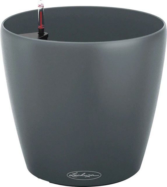 Lechuza Pflanzgefäß Classico Eco aus recyceltem Kunststoff in Grau, Durchmesser: 28 cm - Bild 1