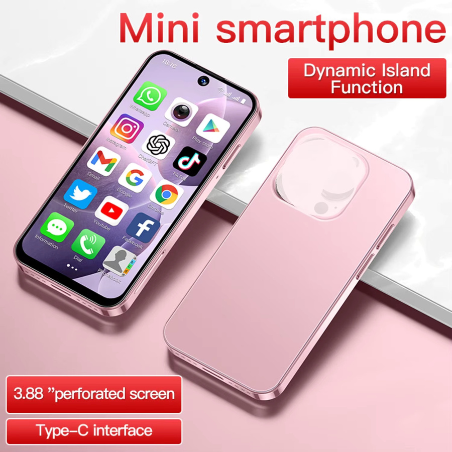 Soyes XS19 Mini-Smartphone Android 10.0 3G mit 3,88 Zoll HD Display, 2 GB RAM, 16 GB Speicher, 2000 mAh Akku und Face ID in Blau - Bild 2