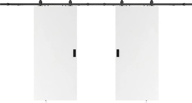Vente-unique Schiebetür Varin in Weiß, Breite: 93 cm - Bild 1
