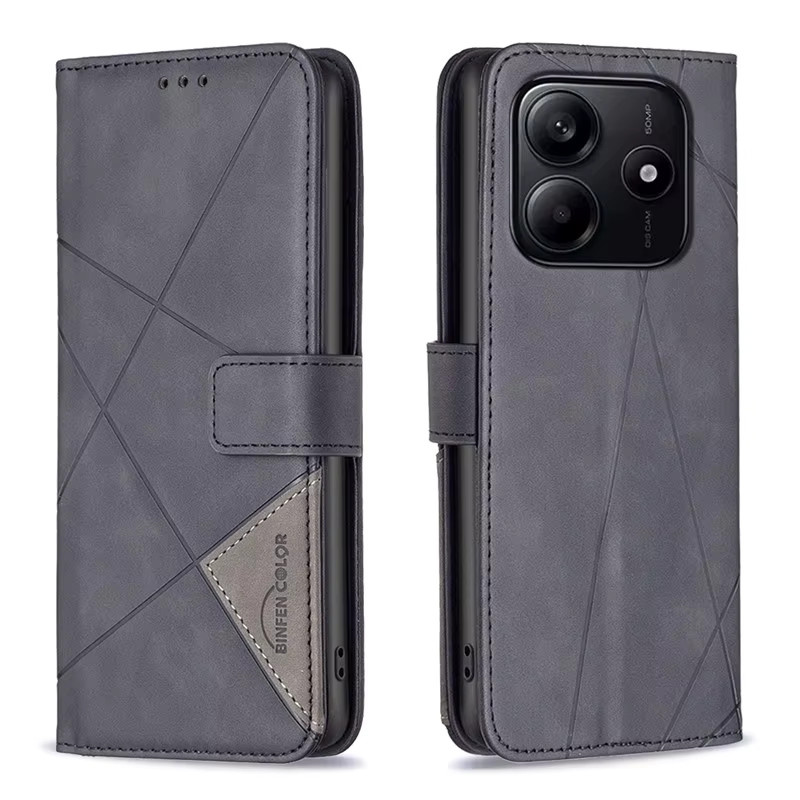Xiaomi Leder-Schutzhülle im Flip-Case-Design für Redmi Note 14 4G und Redmi Note 13 Pro Plus 5G mit integrierter Brieftasche - Bild 2