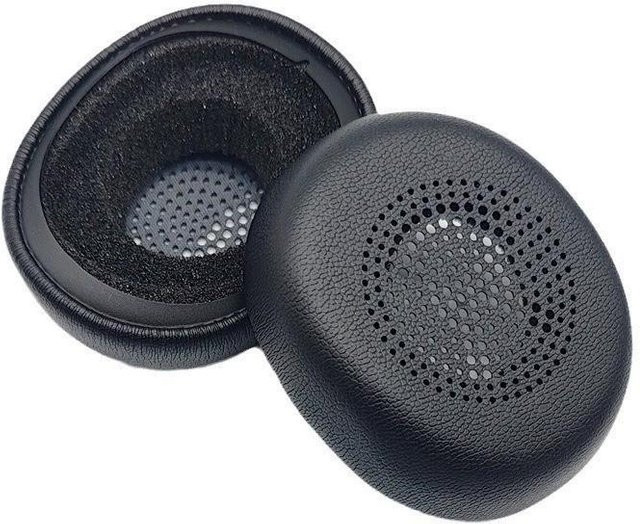 Jabra Ersatz-Ohrpolster aus Leder für Elite 45H, Evolve 2 65 UC, 40MS und Evolve 2 40 in Schwarz - Bild 1
