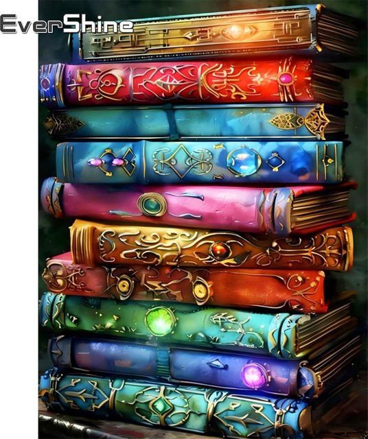 Evershine 5D-Diamant-Mosaik-Buch, Natur, Bunt / Mehrfarbig - Bild 1